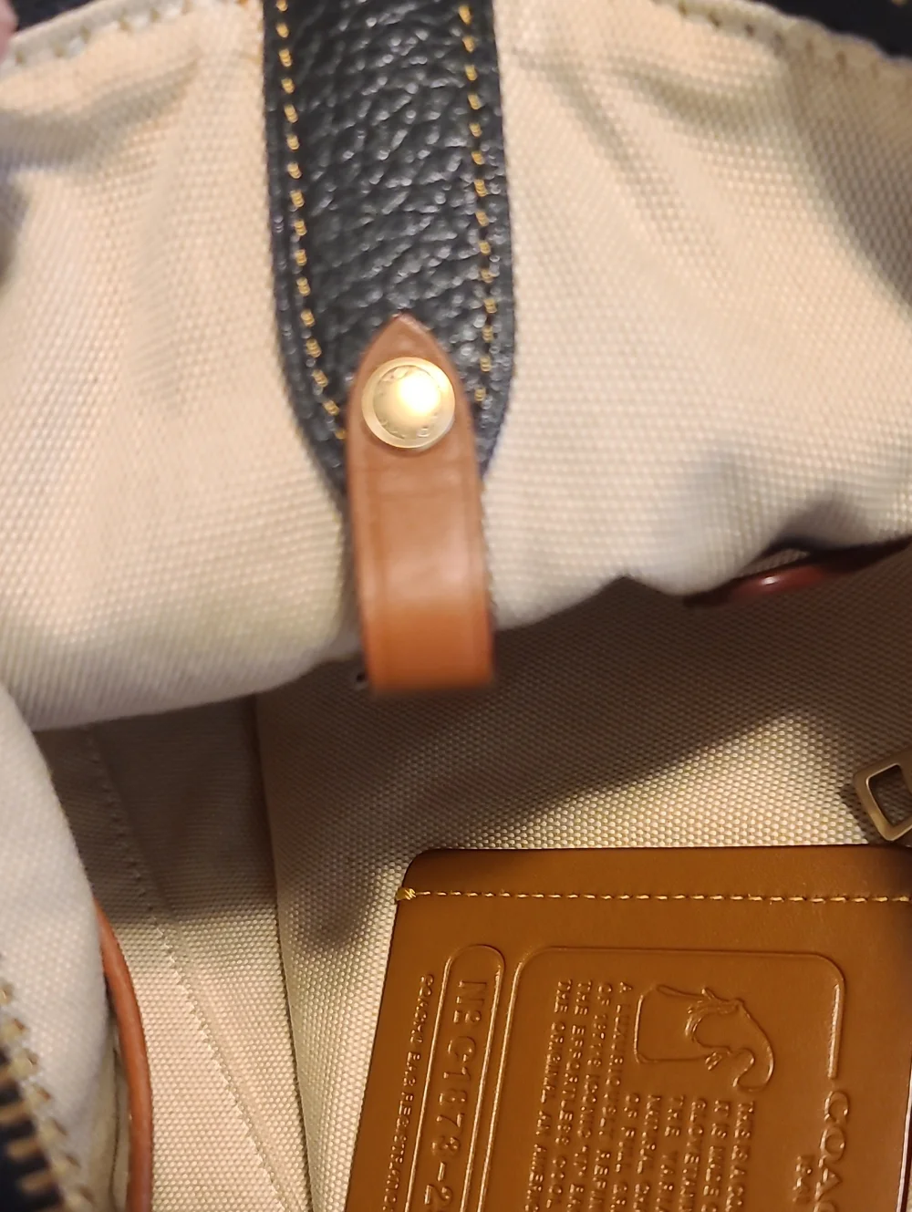 Coach Pebbled Leather Bucket Bag